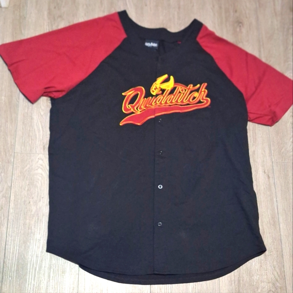 Harry Potter  Quidditch Button- Up Jesery Men's size 2XL New